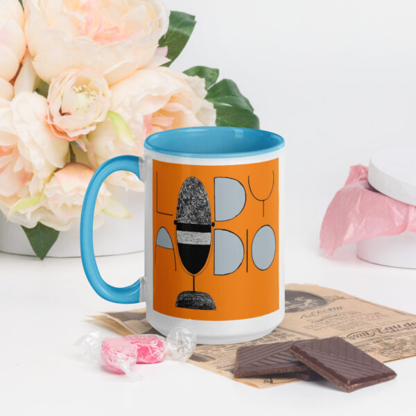 Lady Audio Ceramic Mug with Color Inside - Image 16
