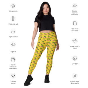 Fox & Hopton Crossover leggings with pockets