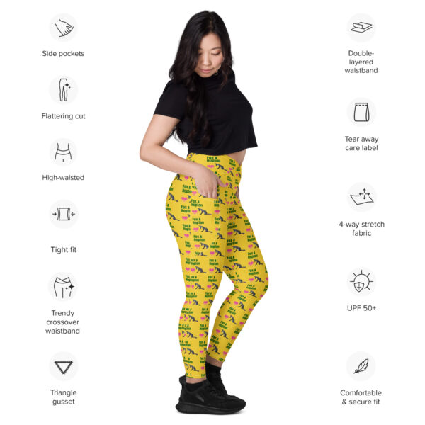Fox & Hopton Crossover leggings with pockets - Image 3